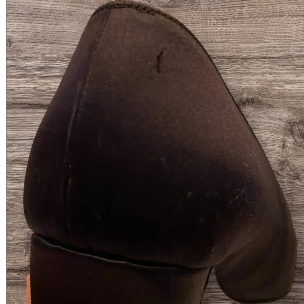 FENDI Black Satin Pumps with Rhinestone Buckle Size IT 36.5/US 6.5 - Picture 7 of 8